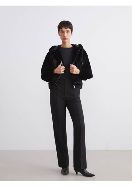 Yeni Sezon Kapüşonlu Kadın Kürk Ceket fiyatları