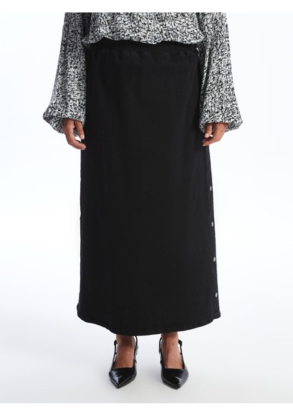 Yeni Sezon Beli Lastikli Kadın Jean Etek fiyatları