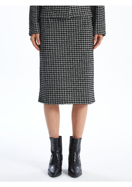 Yeni Sezon Dar Fit Ekose Kadın Kalem Etek fiyatları