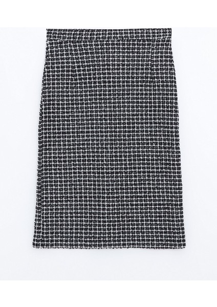 Yeni Sezon Dar Fit Ekose Kadın Kalem Etek indirimleri