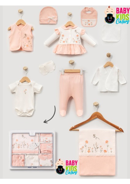 Çiçek Nakışlı %100 Pamuklu 10'lu Hastane Çıkışı fiyatları