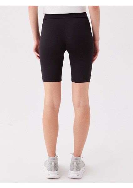 Yeni Sezon Kadın Beli Lastikli Ekstra Dar Fit Düz Şort Tayt indirimleri