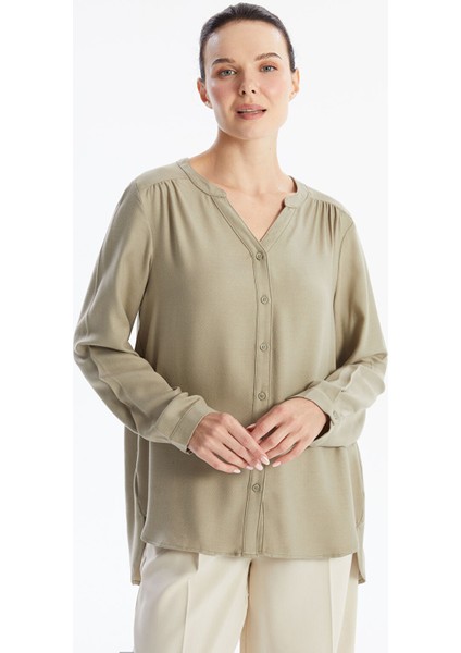 Yeni Sezon Kaçık Yaka Kadın Bluz
