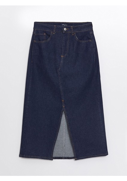Yeni Sezon Standart Fit Kadın Jean Etek indirimleri