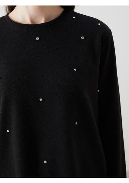 Yeni Sezon Bisiklet Yaka Düz Loose Diz Üstü Kadın Tunik modelleri