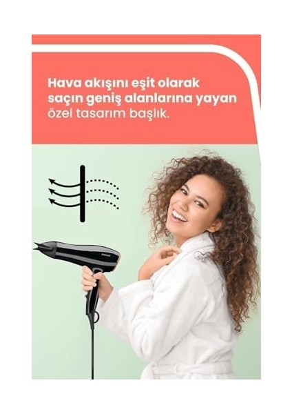 Goldmaster Efil Profesyonel Saç Kurutma ve Fön MAKINESI,2400W Dc Motor Katlanabilir, Soğuk Üfleme Difüzör ve Dar Başlık 3 Isı 2 Hız Ayarı Aşırı Isınma Korumalı Çıkarılabilir Filtre Asma Halkalı, Siyah fiyatları