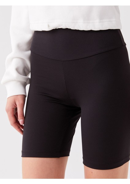 Yeni Sezon Kadın Beli Lastikli Düz Şort Tayt fırsatları