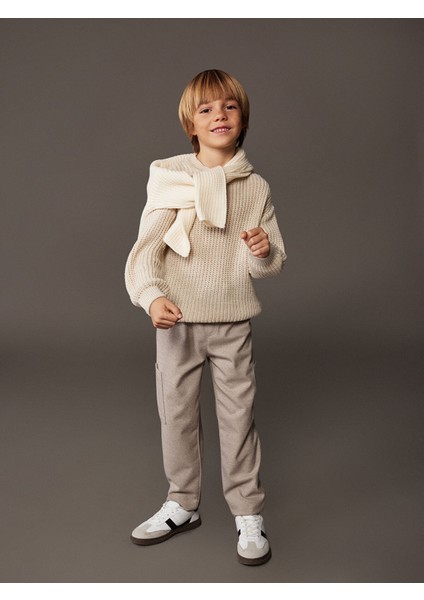 Yeni Sezon Beli Lastikli Erkek Çocuk Kargo Pantolon