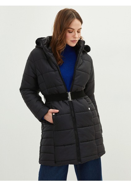 Yeni Sezon Kadın Kapüşonlu Düz Şişme Mont fiyatları