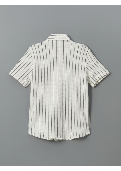 Yeni Sezon Kısa Kollu Çizgili Erkek Çocuk Gömlek fiyatları