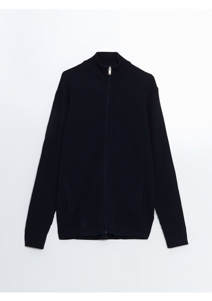 Yeni Sezon Standart Kalıp Dik Yaka Erkek Triko Hırka indirimleri