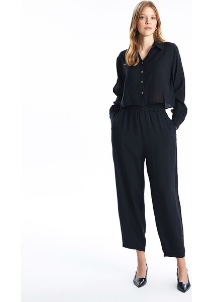 Yeni Sezon Beli Lastikli Kadın Pantolon