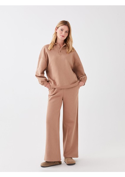 Yeni Sezon Beli Lastikli Düz Cep Detaylı Kadın Pijama Alt