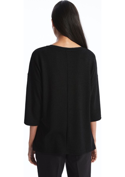 Yeni Sezon Bisiklet Yaka Oversize Kadın Tişört fırsatları