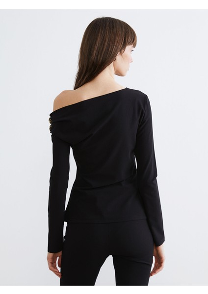 Yeni Sezon Kayık Yaka Büzgülü Bluz fırsatları