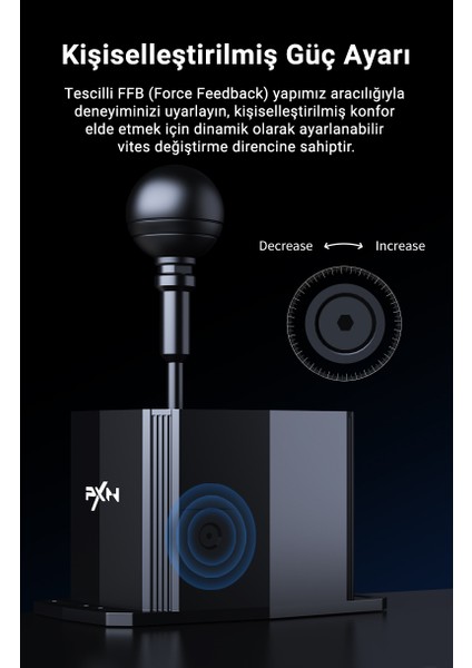 Sf U H-Vites Kolu (7+R) | Tam Cnc Metal, 16-Bit Hassasiyet ve Ayarlanabilir Vites Hissiyatı | Pc ve Pxn Base Uyumlu modelleri