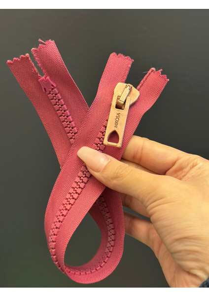 34X3 cm Dişli Pembe Fermuar fiyatları