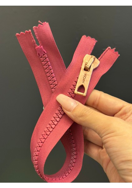 34X3 cm Dişli Pembe Fermuar fırsatları