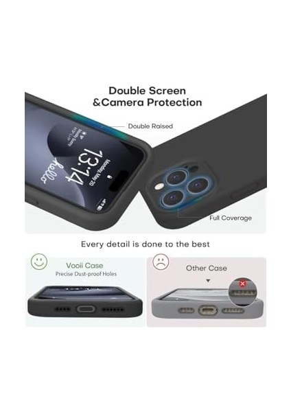 Aksesuar 16 Pro Max ile Uyumlu Içi Kadife Kamera Korumalı Lansman Silikon Kılıf Yapılı Tam Koruma Sağlayan Kamera Korumalı Kılıf (Siyah) fiyatları