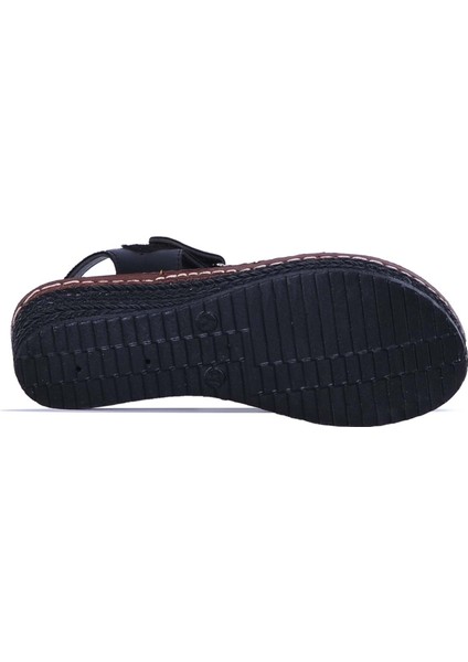 Moda Ayakkabı 184 Polero Dolgu Topuk Kadın Yazlık Sandalet fırsatları