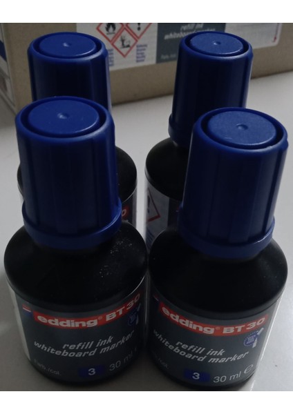 Ayşecik Beyaz Tahta Mürekebi 30 ml Mavi 4lü Set