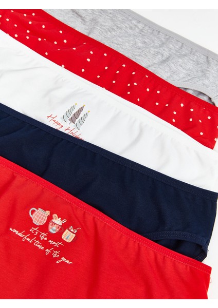 Yeni Sezon Desenli Bikini Külot 5'li fırsatları