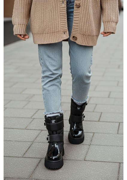 MİAX Paraşüt Kumaş Su Geçirmez Siyah Rugan Kar Botu fiyatları