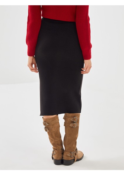 Yeni Sezon Beli Lastikli Kadın Triko Etek fırsatları