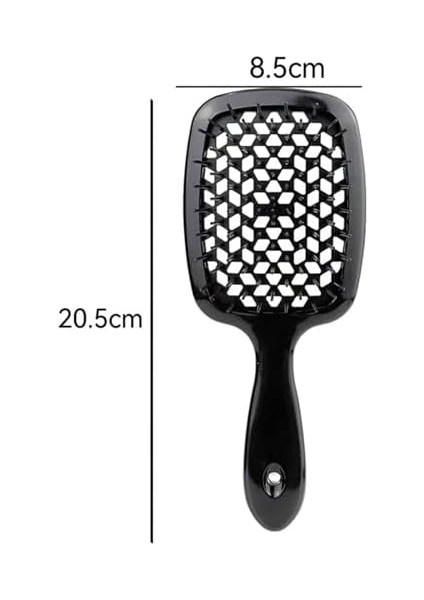 Xspring Saç Fırçası, Anti Statik ve Kabarma Hava Yastığı Tarağı, Islak Kuru Kıvırcık Kalın Düz Saçlar Için Dolaşık Açıcı Saç Fırçası, Paddle Dolaşık Açıcı Fırça Saç Derisi Masaj Tarağı (Siyah) fiyatları