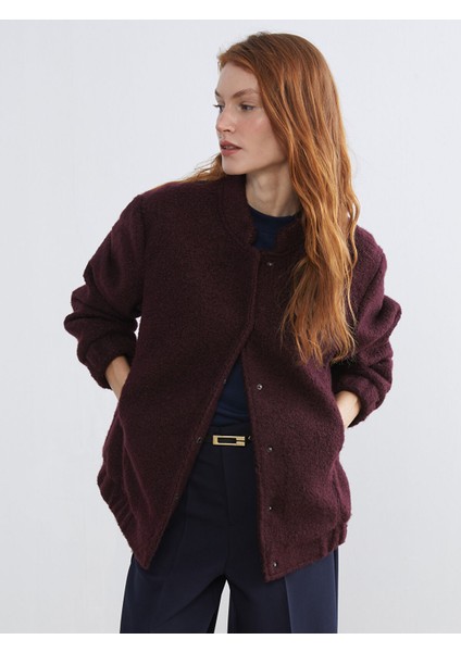 Yeni Sezon Dik Yaka Kadın Teddy Kaban