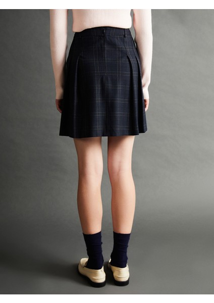 Yeni Sezon Beli Fermuarlı Ekose Kadın Etek fırsatları