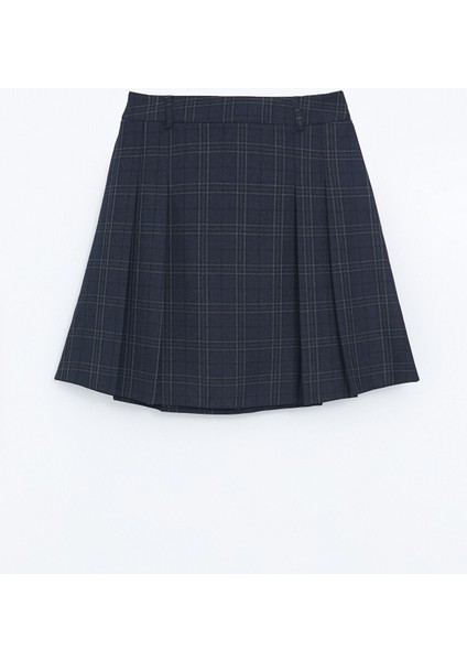 Yeni Sezon Beli Fermuarlı Ekose Kadın Etek indirimleri