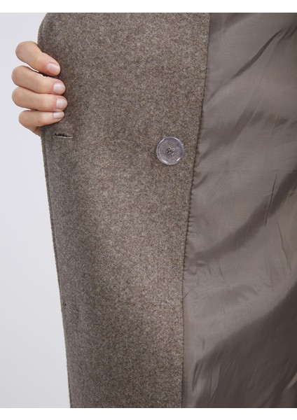 Yeni Sezon Kruvaze Yaka Kadın Kaşe Kaban fırsatları