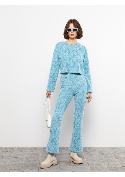 Yeni Sezon Standart Fit Desenli Kadın Pantolon fiyatları