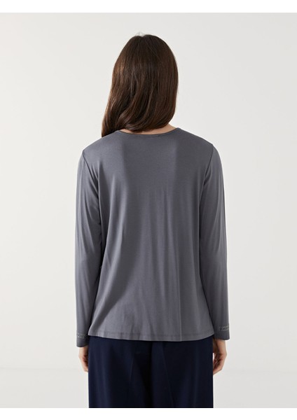 Yeni Sezon V Yaka Parlak Taşlı Kadın Bluz fırsatları