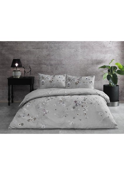 Ranforce Çift Kişilik Nevresim Takımı Gri