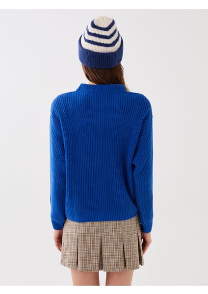 Yeni Sezon Bisiklet Yaka Oversize Kadın Triko Kazak indirimleri