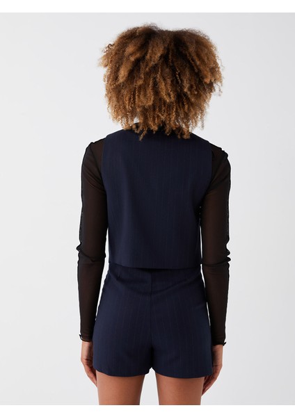 Yeni Sezon V Yaka Çizgili Kadın Klasik Yelek indirimleri