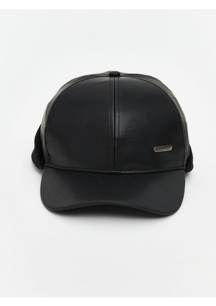 Yeni Sezon Deri Görünümlü Erkek Kep Şapka