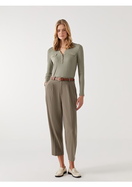 Yeni Sezon Polo Yaka Dokulu Kadın Tişört fiyatları