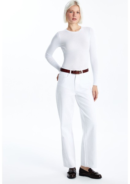 Yeni Sezon Wideleg Kadın Jean Pantolon