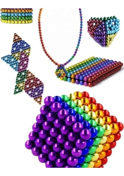 Manyetik Neo Küpler 5mm – Renkli Mıknatıslı Magnet Küre Seti | Stres Çarkı Alternatifi Zeka Geliştirici Puzzle Oyuncak modelleri