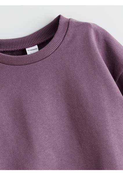 Yeni Sezon Bisiklet Yaka Kız Çocuk Sweatshirt modelleri