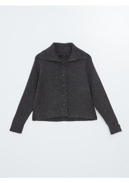 Yeni Sezon Ceket Yaka Dokulu Kadın Triko Hırka indirimleri