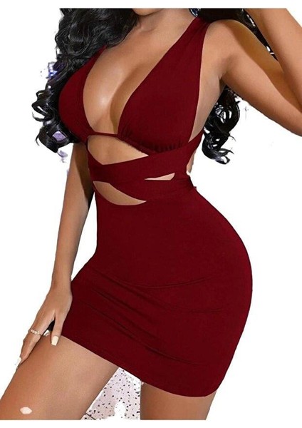 Kadın Kahverengi Elbise Fantezi 5080 fırsatları