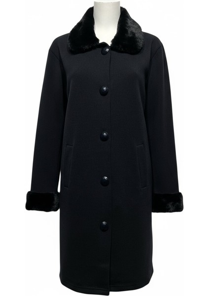 Çelik Örme Kürk Yakalı Triko Kaban fiyatları