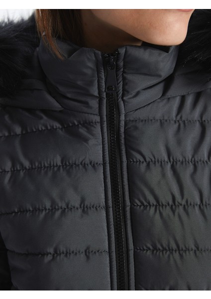 Yeni Sezon Kadın Kapüşonlu Düz Şişme Mont fırsatları