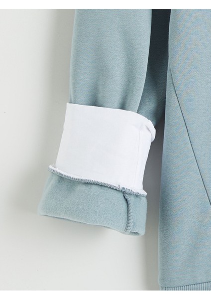 Yeni Sezon Bisiklet Yaka Nakışlı Erkek Kalın Sweatshirt modelleri