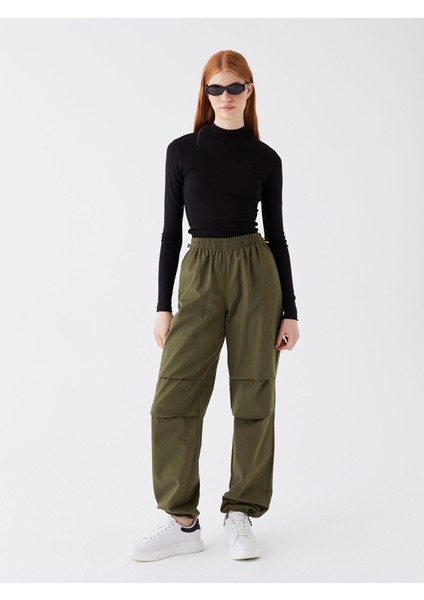 Yeni Sezon Beli Lastikli Rahat Kalıp Kadın Pantolon