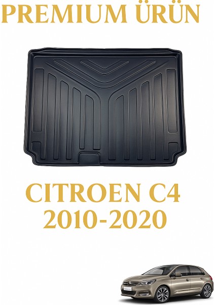 Citroën C4 2010–2020 Uyumlu 3D Bagaj Havuzu Premium